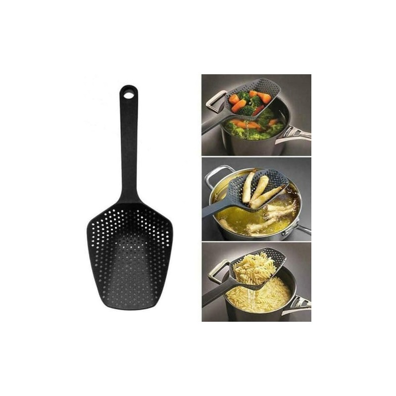 No-Stick Drain Colanders Shovel Strainers Vegetable Water Leaking Kitchen Utensil