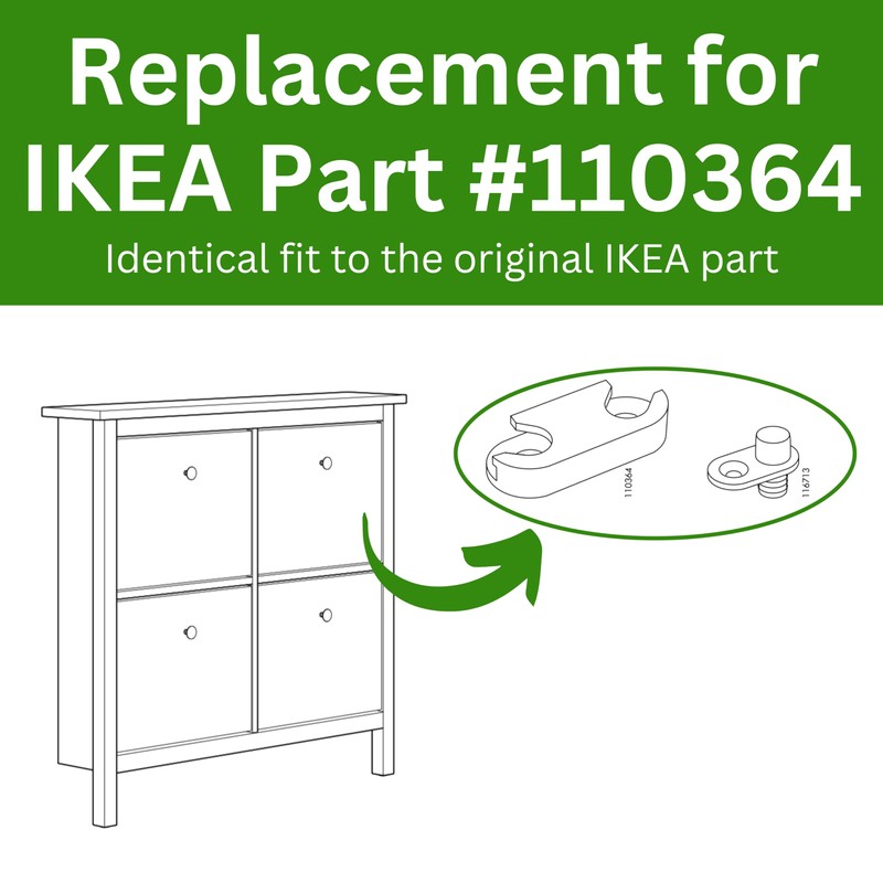 Spare Hardware Parts HEMNES Shoe Cabinet Hinge (Replacement for IKEA