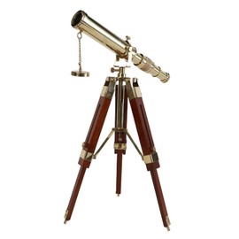 Vintage Brass Nautical Telescope with Table Tripod Stand Desktop Telescope for Home Decor Rustic Vintage Home Decor Gifts