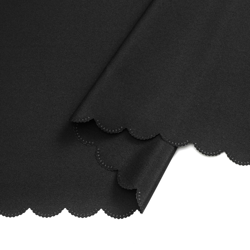 Quality Table Cloth Fabric Square 140 x 240 cm Black