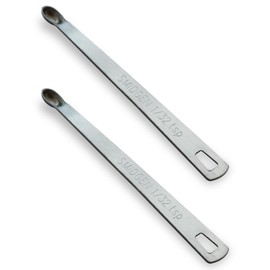 BERYLER 2PCS 1/32 Teaspoon(1/32tsp, 0.16ml, Smidgen) Single Tiny Measuring Spoon, Small Individual Stainless Steel Measure Spoons Only