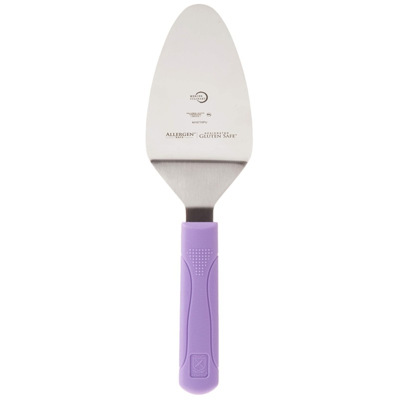 Mercer Culinary Millennia Pie Server/Spatula with Purple Handle, 5 Inch