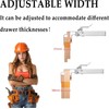 Ssumght Adjustable Drawer Fixing Clamp, Drawer Front Installation Clamps, Universal