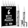 Chalkola Chalk Pens for Blackboard, Washable, White, 6 Chalk Markers,