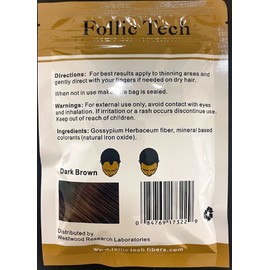 Keratin Hair Building Fibers Dark Brown 115g Refill Hair Loss Cover Save 40%