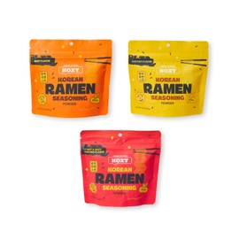 HOXY Journey of Korea "Korean Ramen Seasoning" | Gluten Free, Vegan | Finest Ramen Seasoning Powder | 5.3oz (ASSORTMENT, Pack of 3)