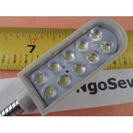 Generic Sewing Machine Light Lamp 10 LED Magnetic Base 7" Goose Neck Consew Juki Brother