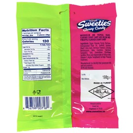 Bonart Sweeties Tropical Fruits Pack of 3 – Chewy Watermelon Tropical and Melon Pineapple Candy – 7 Ounce Bags