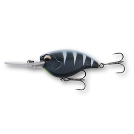LMAB Crankbait 5.5 cm Power Vibe 55F - 3 Running Depths, Floating - Wobbler Bass, Crankbait Wobbler, Artificial Bait Fishing, Perch Wobbler, Spin Fishing Bait (Black Tiger, DR | Running Depth 3-4 m |