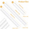 6 Pack Clear Ruler, 15/20/30cm Clear Plastic Ruler, Thick Plastic