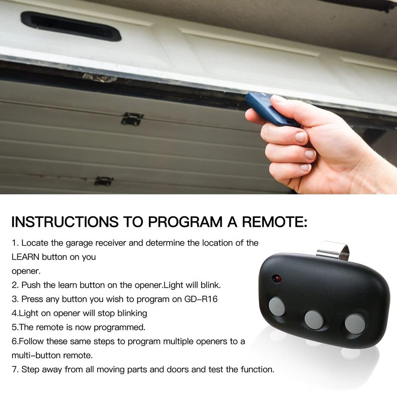 2Pack LDCO800, LCO75 Garage Door Opener Remote for Linear LDO33,