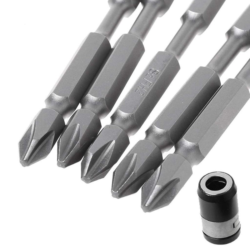 Gasea 5pcs 100mm Long Double Head PH2 Phillips Magnetic Cross