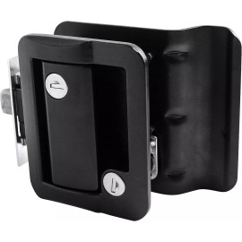 Leisure Locks Black Rv Door Lock With Deadbolt For Travel Trailers Horse Trailers Utility T...
