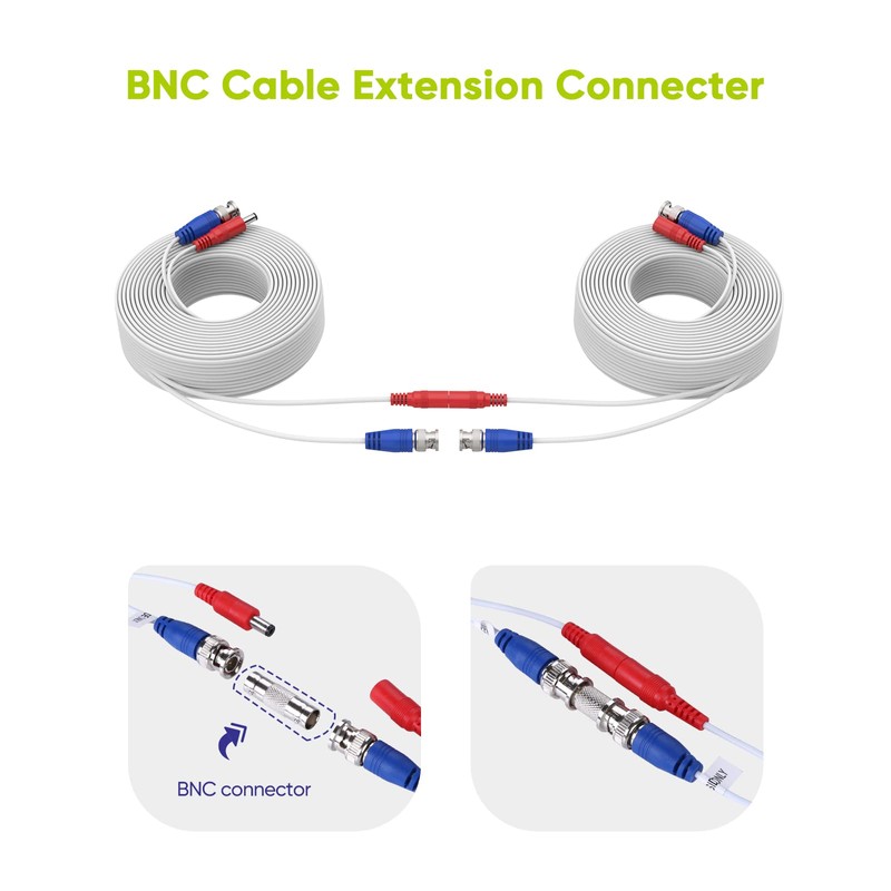 SANNCE 30M 100 Feet Video Power Security Camera Cable for