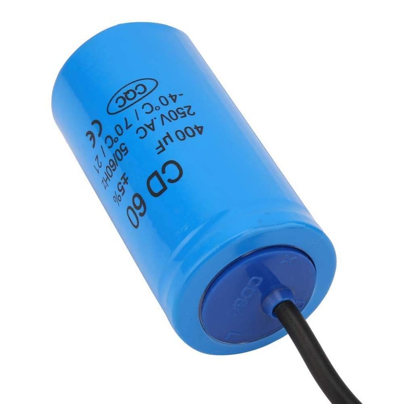 CD60 Capacitor 250VAC 400uf, Metallized Polypropylene Film Engine Start Capacitor,
