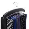 SunTrade Wooden Tie Hanger,24 Tie Organizer Rack Hanger Holder Hook
