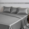 LINENWALAS Double Flat Sheet Only, 100% Organic Bamboo Silk Top