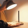 DEELUX Table Lamp Dimmable Wireless (Black, 1 Piece)