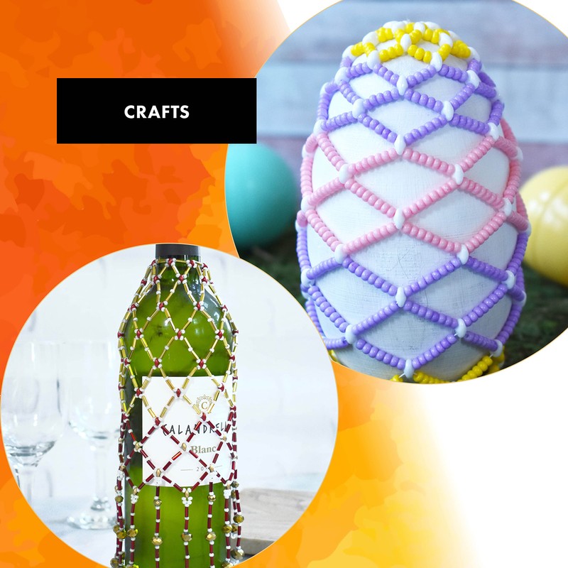 Beadalon 162S-004 WildFire Thermally Glued Beading Thread, Beige