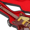 Red and Gold Miniature Electric Guitar Replica with Stand and