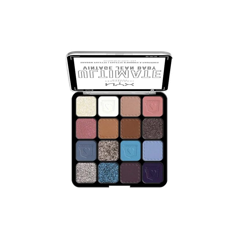 NYX Professional Makeup Ultimate Shadow Palette, Tono Vintage Jean