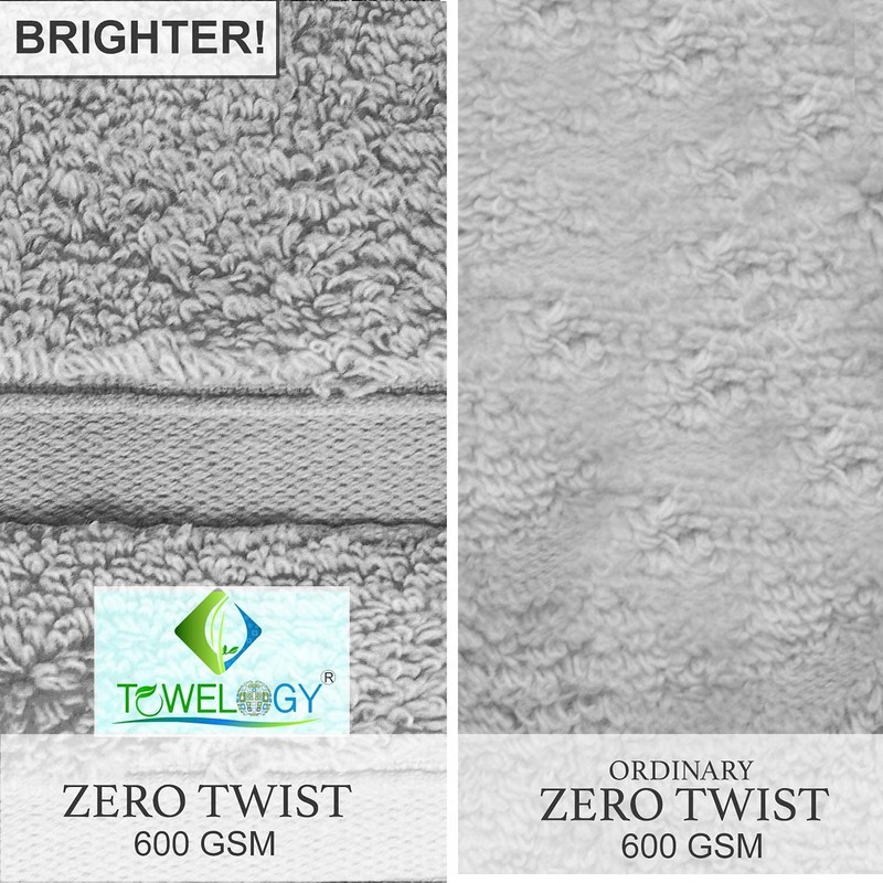 Hand Towels 600gsm ZERO TWIST Cotton Highly Absorbent & Quick