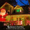 33ft Icicle Lights for Outside, Red and Green Christmas Lights