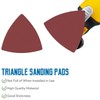 LOUZAGO 120 Pcs 1200 Grit Triangle Sanding Pads, Aluminum Oxide
