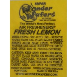 Wonder Wafers 10 CT Individually Wrapped Air Fresheners Fresh Lemon