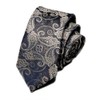 Wintrade 2.36''/6cm Mens Skinny Slim Tie, Polyester Multicolor Print Ties