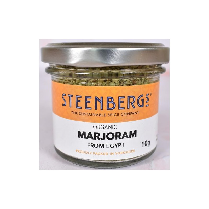 Steenbergs Organic Marjoram Dried Herb Standard Jar 10g