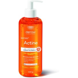 Darrow Actine Gel Limpiador Facial Dermatológico con Vitamina C y acido salicilico, para Piel Grasa y con Tendencia Acneica, Elimina el Brillo del Rosto y Refresca, Ideal para Skincare Diario, 400g