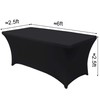Time to Sparkle 6ft Stretch Spandex Table Cover for Standard