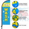 Mindsoft 5 Set Car Wash Sign Include 7 ft Feather