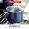 Blue Diamond 8QT Nonstick Stockpot with Glass Lid, PFAS-Free Ceramic,