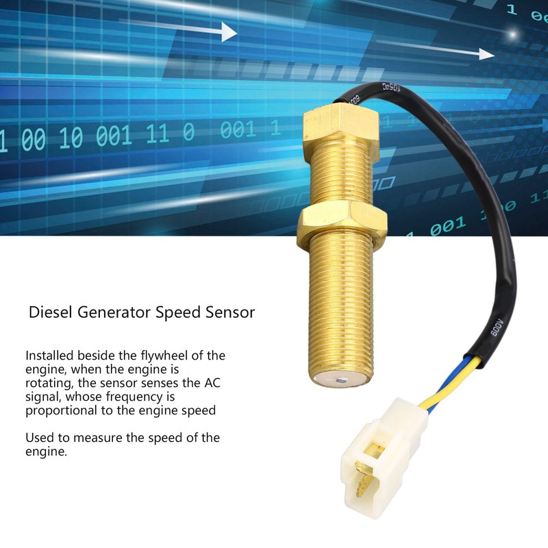 Diesel Generator Speed Sensor 2 Output Terminals IP44 Magnetoelectric Rotating