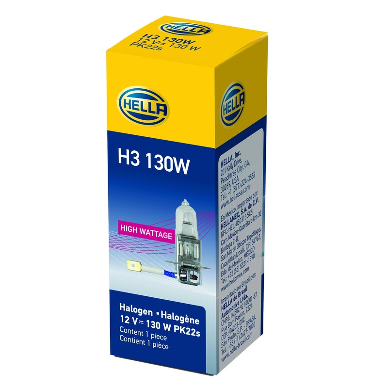 HELLA H3 130W High Wattage Bulb, 12V
