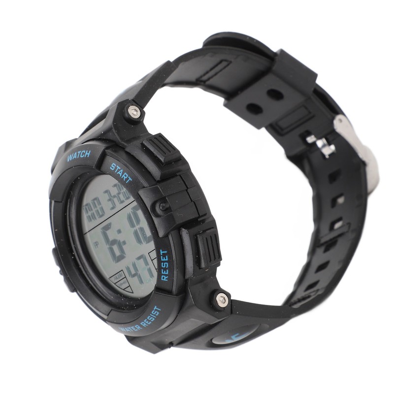 Men Digital Watch with Calendar and Alarm Clock Waterproof Nightlight
