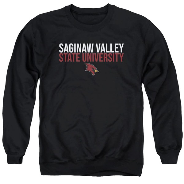 LOGOVISION Saginaw Valley State University Official Stacked Unisex Adult Crewneck