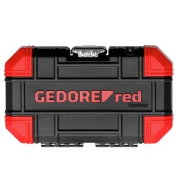 GEDORE Red Bit Set 1/4 Inch 32-Piece Set (PH, PZ, TX, IN, SL), with Quick Release Adaptor