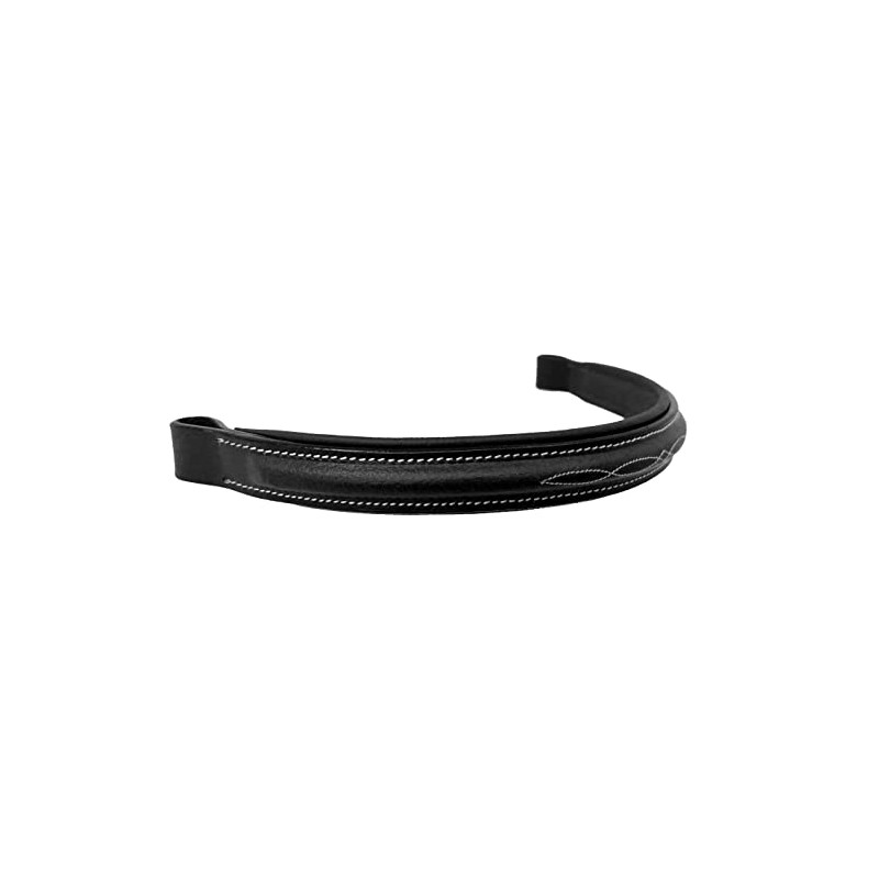 Equitem Fancy Stitch Padded Leather English Replacement Browband (Full 16",
