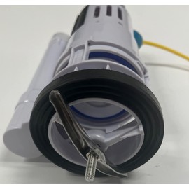 Flush Valve For 2 inch One Piece Toilet Has Cable and Handle, Includes 2 Extra Silicone Seals by NuFlush