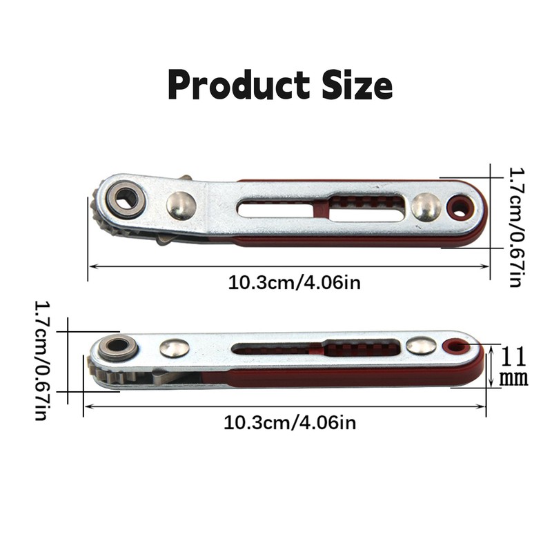2-Piece Mini Ratchet Wrench Set, Drive Right Angle Ratchet Screwdriver