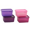 Tupperware Keep Tab Plastic Container Set, 500Ml, Set Of 4,