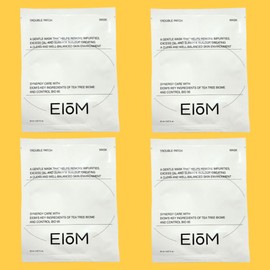 Nodinary Iom mask pack, 4 trouble patches, sebum absorption, exfoliation, acne, lactic acid bacteria mask pack / 이옴 마스크팩 트러블 패치 4매 피지흡착 각질제거 여드름 유산균 마스크팩