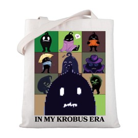 MYSOMY Valley Game Shoulder Bag In My Krobus Era Tote Bag Farming Harvest Moon Video Game Lover Shopping Bag Pixel Game Gift (Krobus TB)