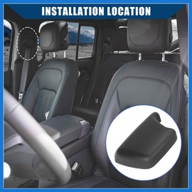 VekAuto 5HF07DX9AE / Front/Seat Belt Cover for Jeep Wrangler 2011-2018 / Turning Loop Belt Cover/Sturdy/Plastic / 1 Pcs/Black Auto Accessories