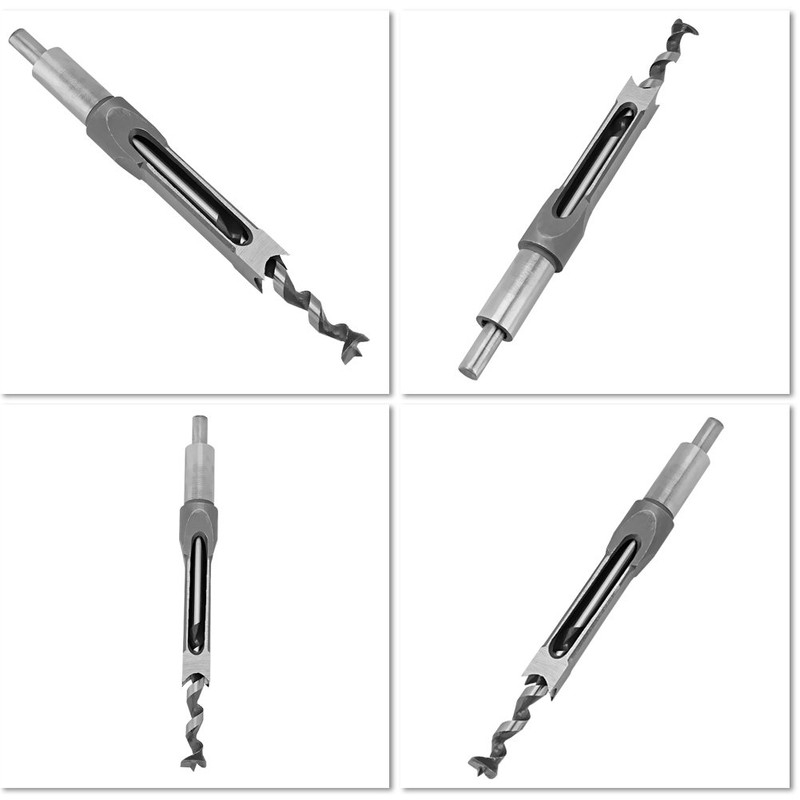 1pc 16mm Square Hole Drill Tool, Walfront Hollow Mortise Chisel