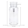 Pana 7oz. Push Down Liquid Pump Dispenser Clear Bottle with