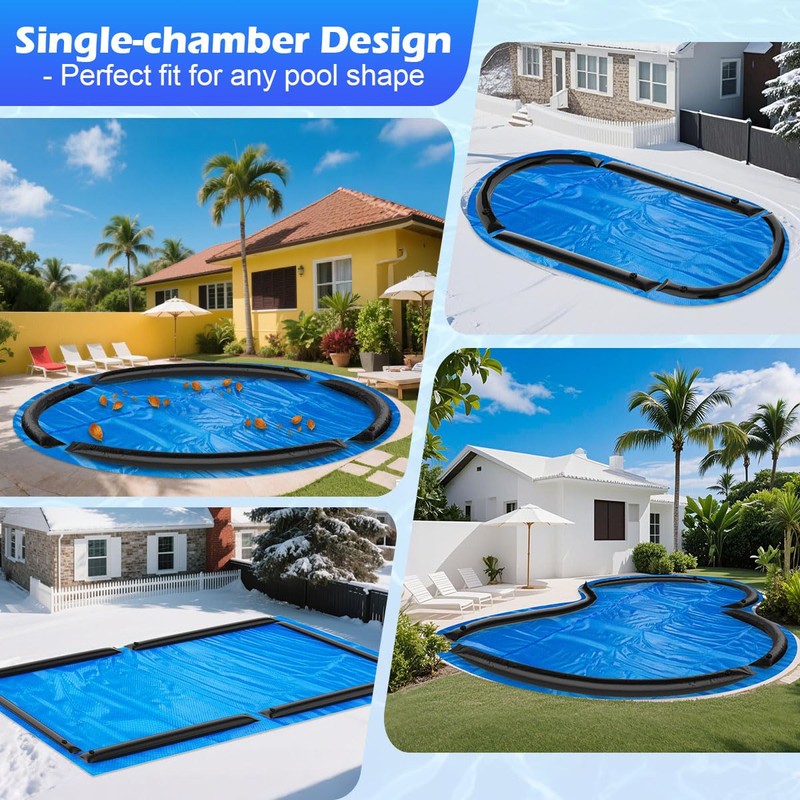 Camitlli Pool Cover Weights Inground 8FT Water Tubes Cold-Resistant 0.7mm